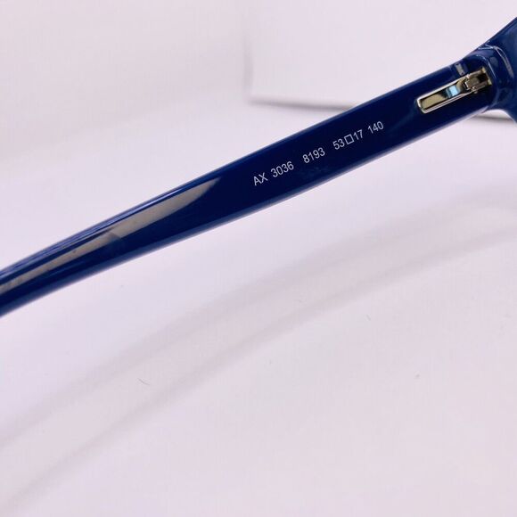Armani Exchange Authentic Eyeglasses AX 3036 8193 53 [] 17 140 MM Blue - Picture 5 of 8